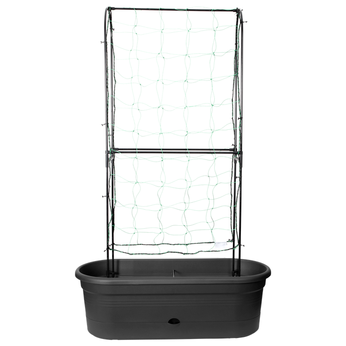 green basics jardiniere treillis 80cm living noir